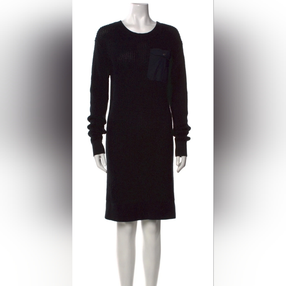 Sale❗️Marc Jacobs Elegant Black Long Sleeve Knit Sweater Dress. M - Picture 5 of 5
